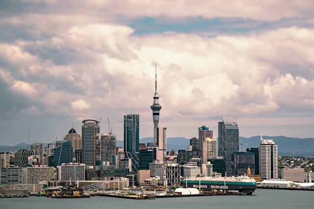 View of Auckland city skyline